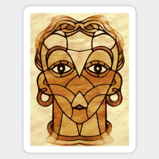 portrait cubism Sticker